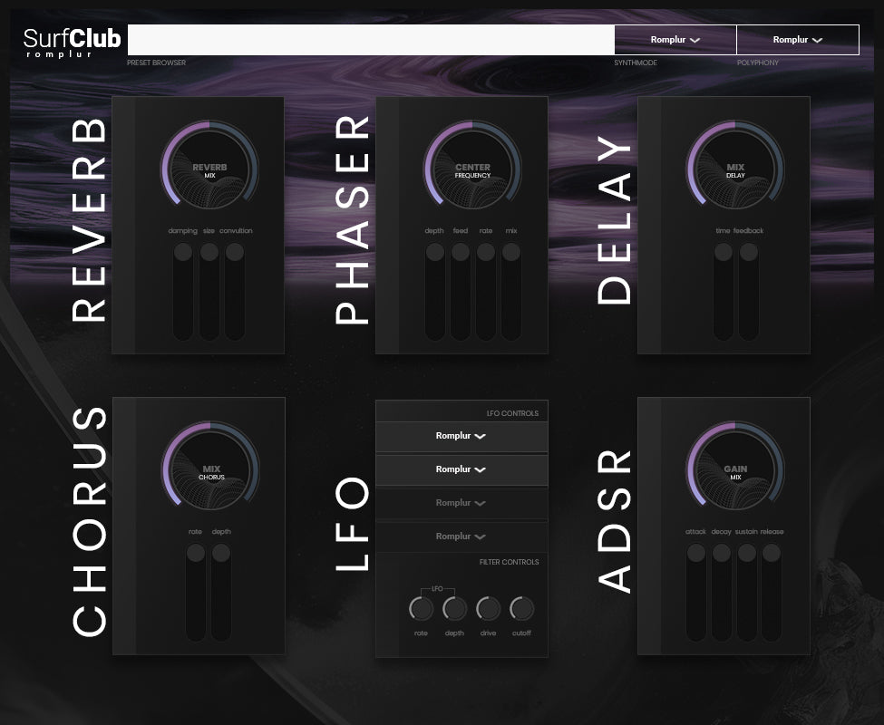 Romplur Gui Design Surfclub UI Template – Romplur