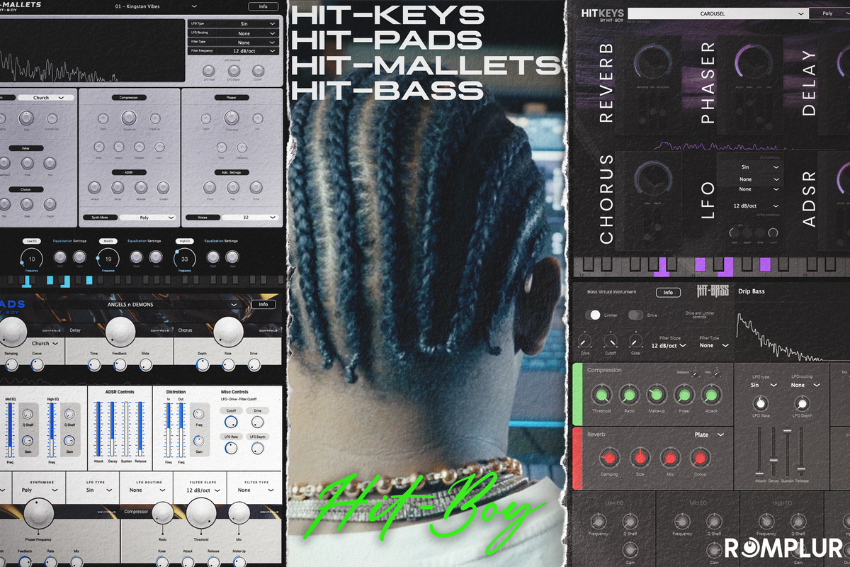 Romplur Hit-Boy Plugin Suite (Hit-Bass, Hit-Keys, Hit-Pads, Hit-Mallets, HIT-8 ...